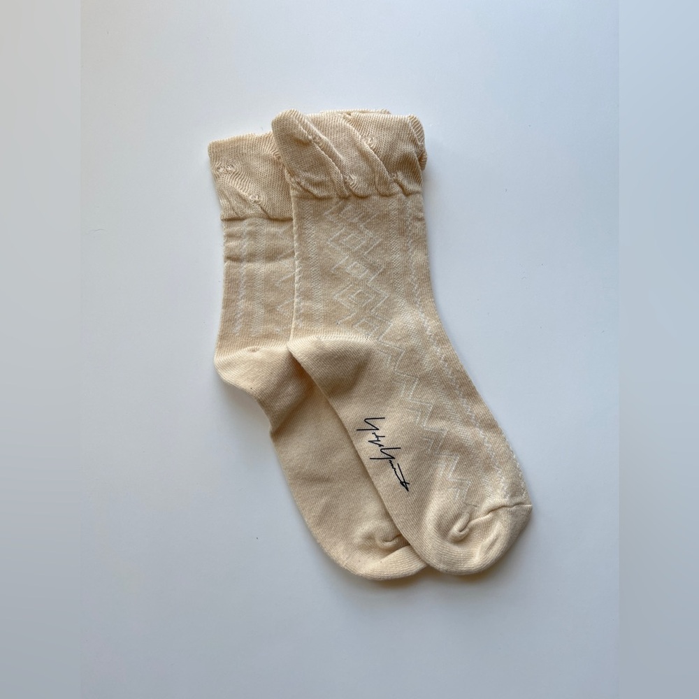Yohji Yamamoto Beige Casual Socks